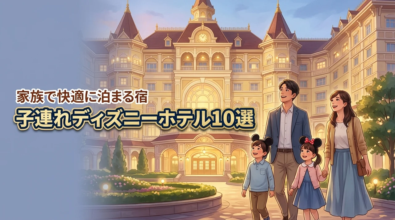 【10選】東京ディズニーランドで子供連れのファミリ－におすすめなホテル選び