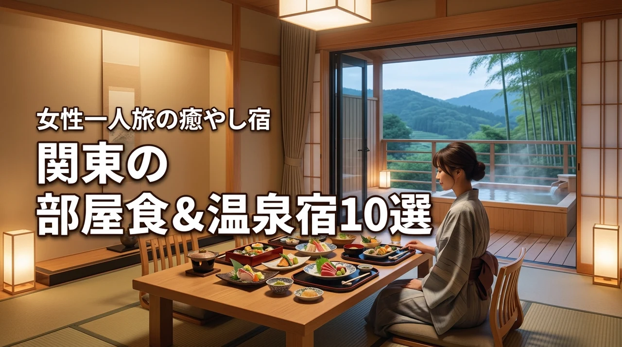女性一人旅で関東の温泉と部屋食を楽しむ宿10選！至福の癒やし旅