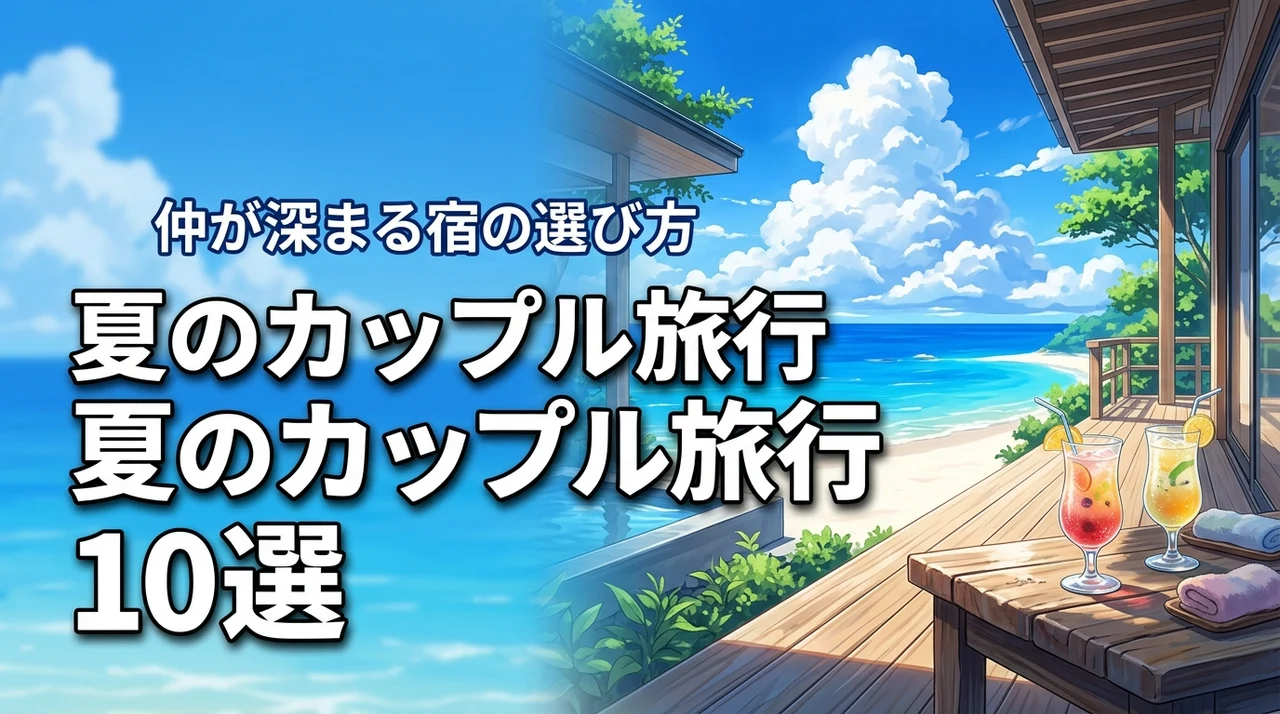 夏のカップル旅行で人気のランキング10選！二人の仲を深める宿と選び方を解説