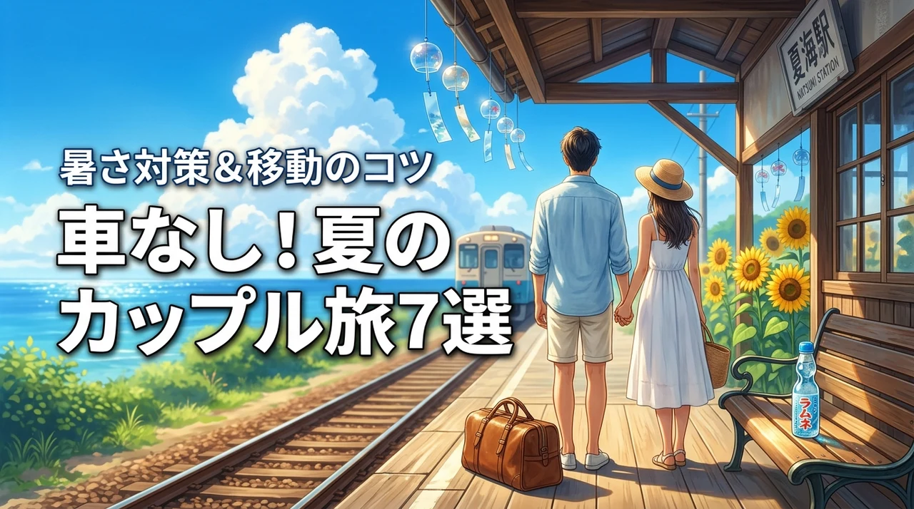 車なしで行けるカップルの夏旅行おすすめスポット7選！暑さ対策や移動のコツも解説