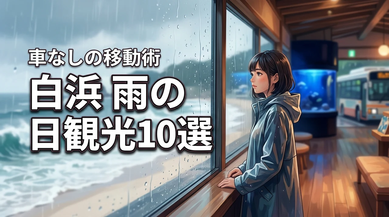 白浜町を雨の日に観光するならここ！屋内スポット10選と車なしの移動術